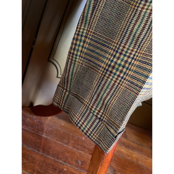 Vintage Moschino plaid pants in cashmere and virgin wool, size 6 - Picture 5 of 7